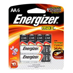 Pila Alcalina AA Energizer Max x6 und