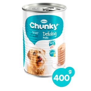 Alimento húmedo para perros Chunky Delidog pollo x400g