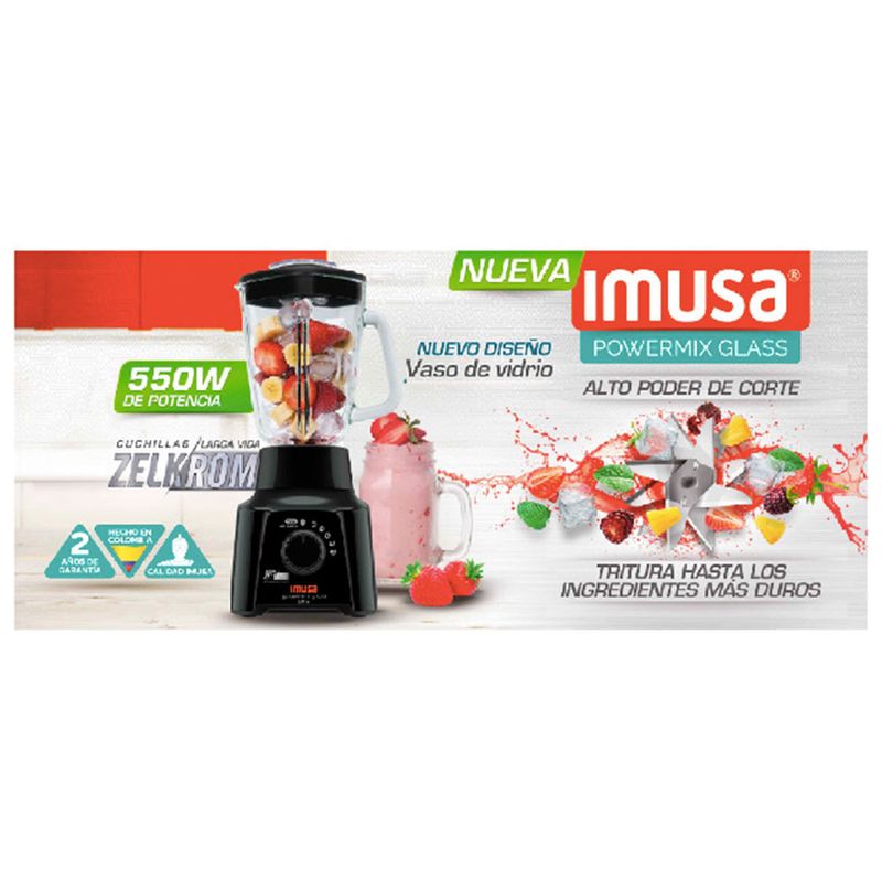 Licuadora imusa powermix discount plus 550w precio