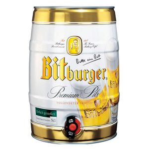 Cerveza Bitburger Pils Barril x 5000 Ml