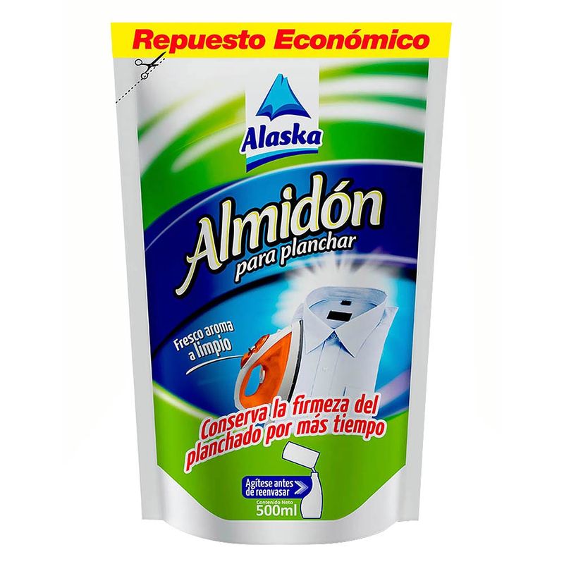 Almidon para Planchar Alaska 500ml + 2 Doy Pack 500ml 