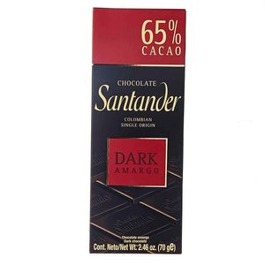 Chocolate 65% Cacao Oscuro Santander x 70 G.