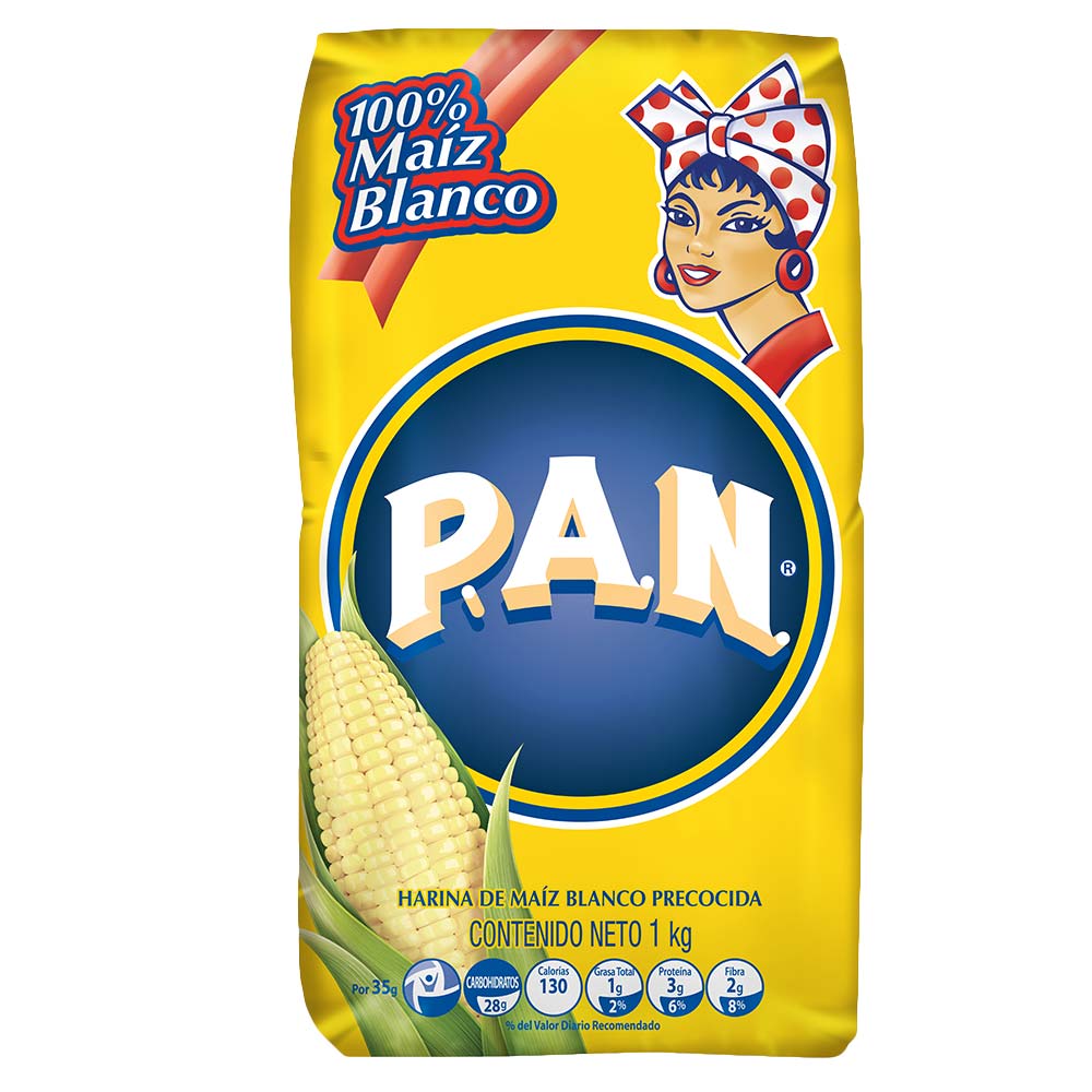 Harina PAN maíz blanco x1000g Tiendas Jumbo
