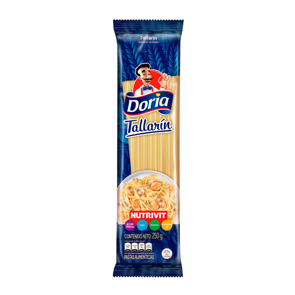 Pasta Clásica Tallarín Doria x 250 g. - Tiendas Jumbo