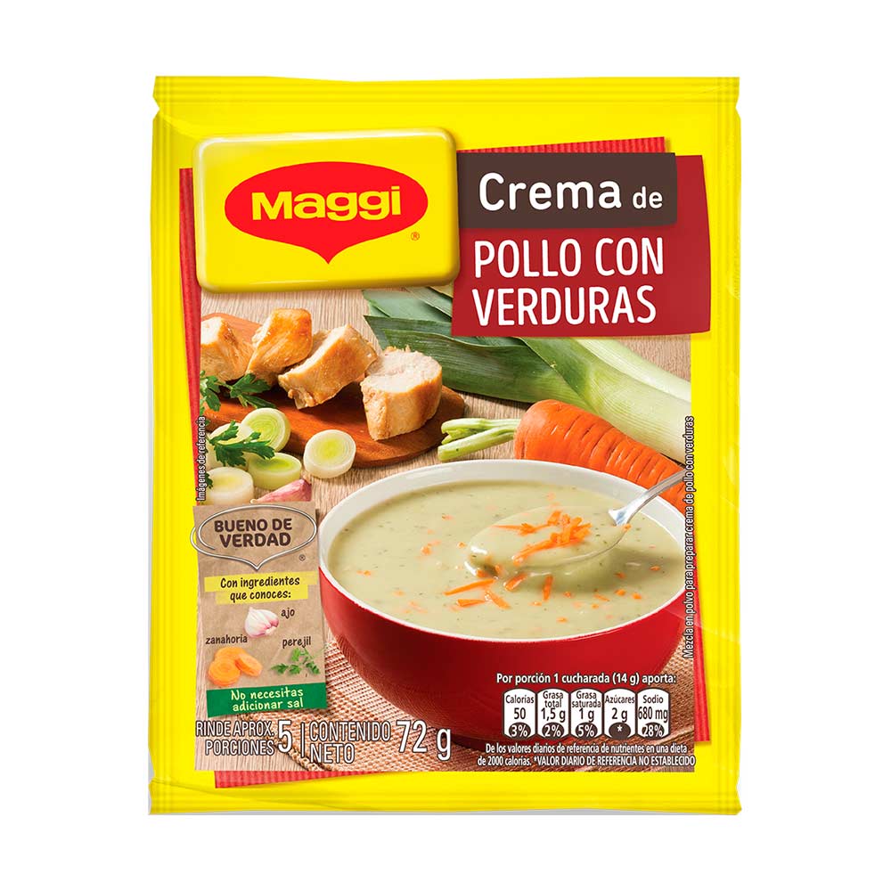 Crema Maggi pollo con verduras x72g - Tiendas Jumbo