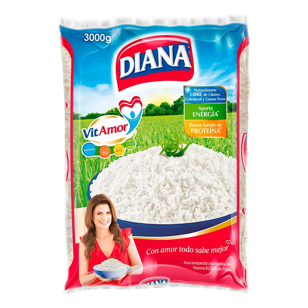 Arroz Diana blanco x3kg - Tiendas Jumbo
