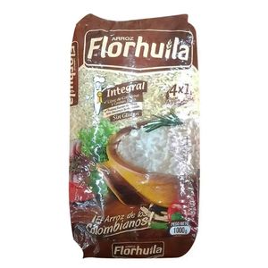 Arroz Florhuila integral x1kg