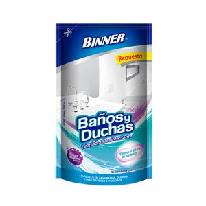Limpiador Binner desinfección baños duchas liquido repuesto x 500 ml
