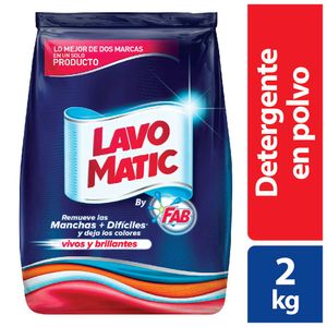 Detergente en polvo Lavomatic de 2 Kg
