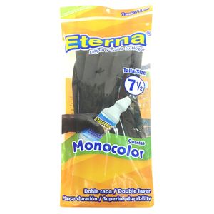 Guante monocolor negro talla 7.5