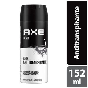 Antitranspirante en aerosol Axe black x90 g