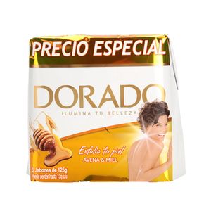 Jabón Dorado avena y miel x 3 und x 125 g
