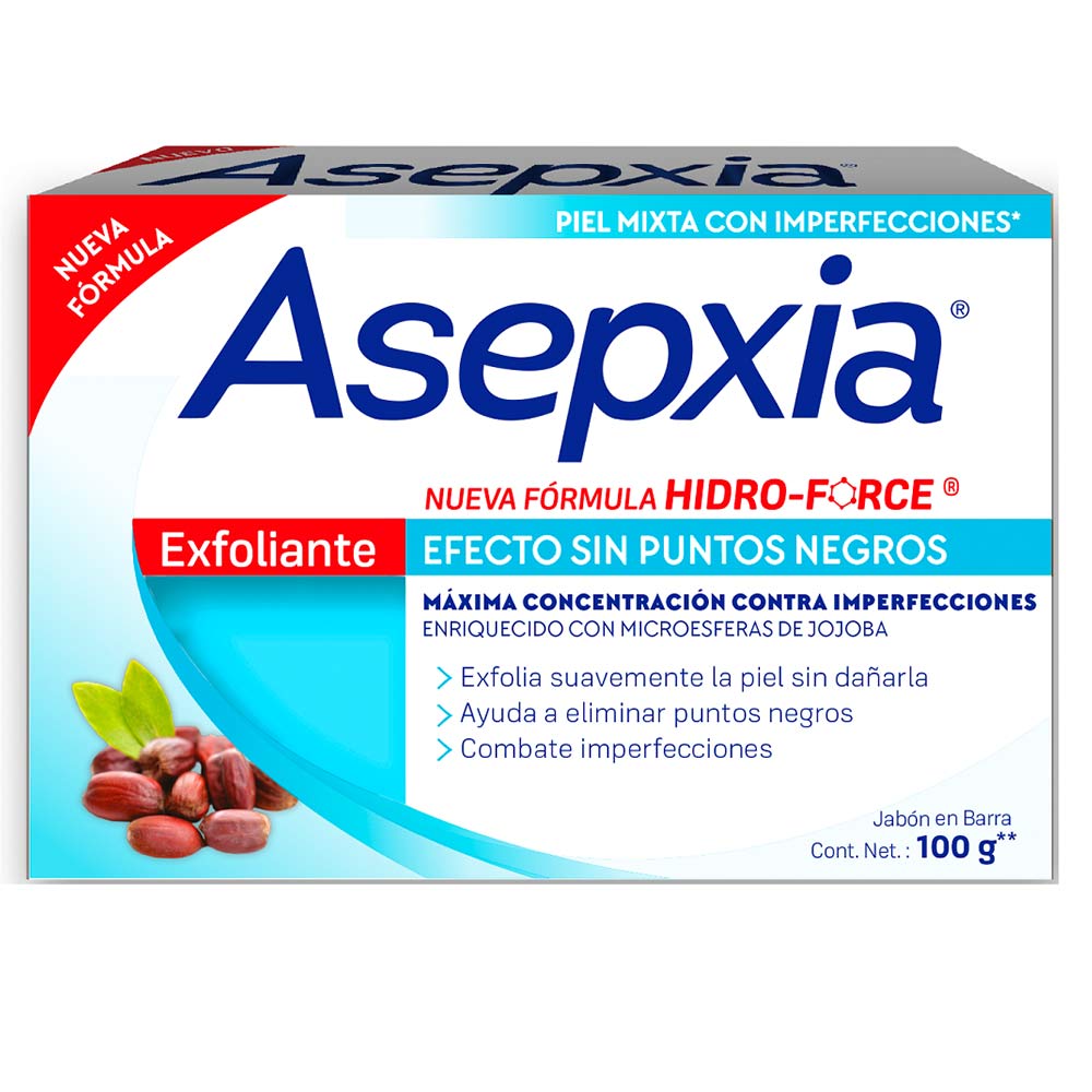 Jabón facial Asepxia antiacné x100g - Tiendas Jumbo