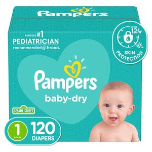 Pañales Pampers Baby-Dry Etapa 1x 120 Unidades