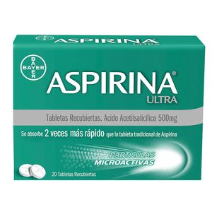 Analgésico Aspirina ultra x 20 tabletas