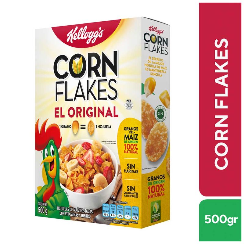 Cereal Corn Flakes Kellogg's X500g - Tiendas Jumbo