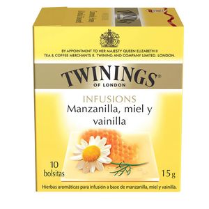 Infusión De Manzanilla mas Miel masVainilla Twinings Cj x 15g