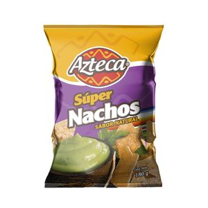 Super nachos Azteca sabor natural x 180g