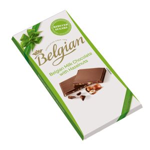 Tablet Chocolate Belgian Hazelnuts Sin Azúcar x 100g