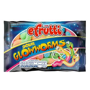 gomas Sour glowworms Bl x 50g