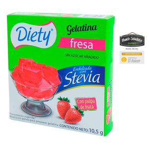 Gelatina Diety Stevia Fresa x 10.5g