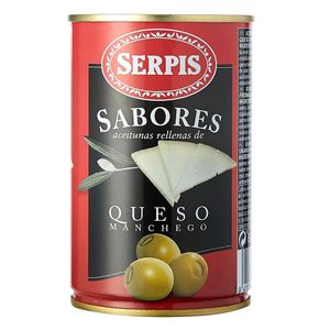 Aceitunas rellenas de queso manchego Serpis x 300 g