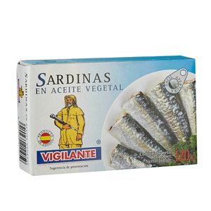 Sardinas aceite vegetal Vigilante x 120 g