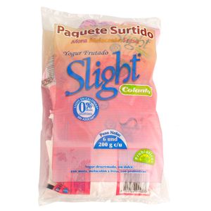 Bebida láctea Slight Colanta surtido bolsa x6und x200g