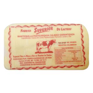 Mantequilla pasteurizada Superior x 400 g