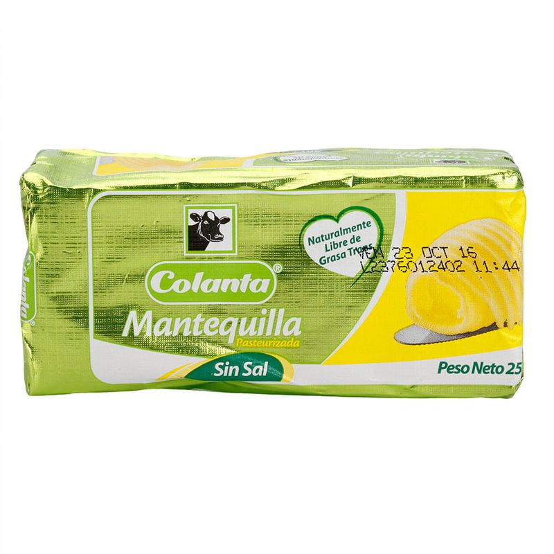 Mantequilla Sin Sal COLANTA 500 gr