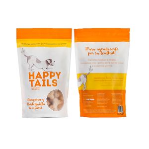 Galletas Happy Tails para perros sabor a manzana y mantequilla de maní x180g