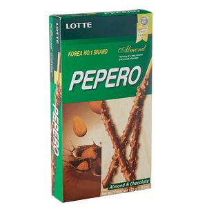 Galleta almendra chocolate bastón Pepero x 32g.
