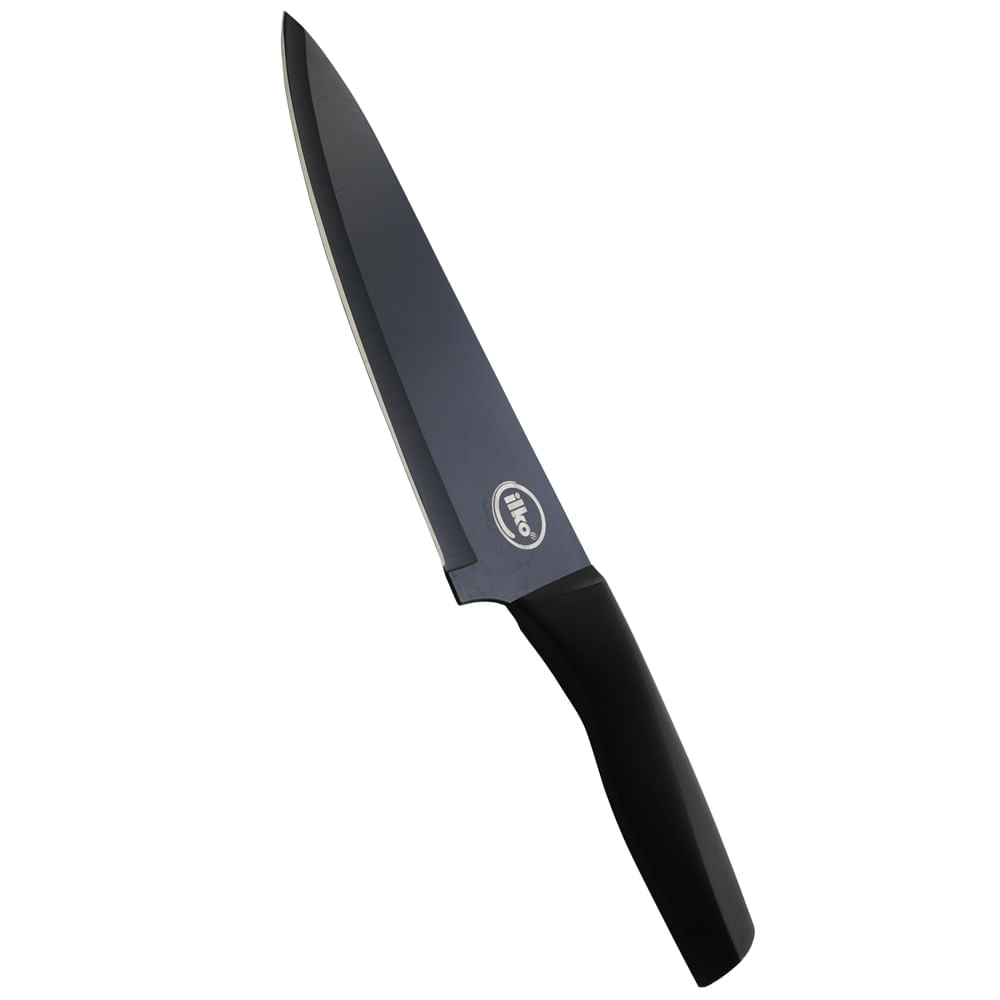 Cuchillo Cocina Medio Golpe 20Cm Ivo Solo Negro Inox