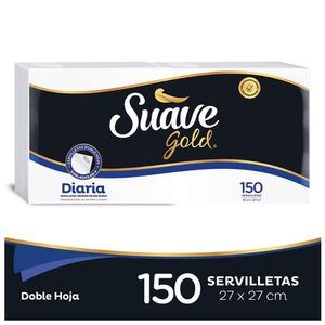 Servilletas gold diarias Suave x 150 und