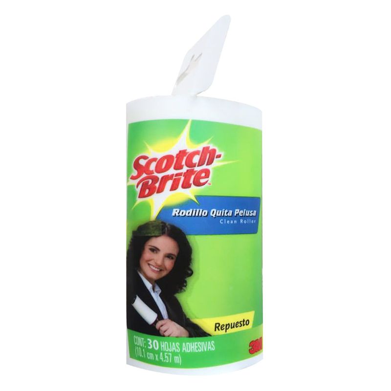 Rodillo Quita Pelusa Scotch-Brite® para Ropa, 30 Hojas