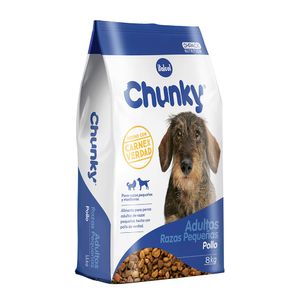 Alimento Chunky para perro adultos razas pequeños x8kg