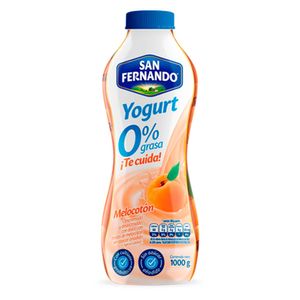 Yogurt San Fernando 0% grasa melocotón x1000g