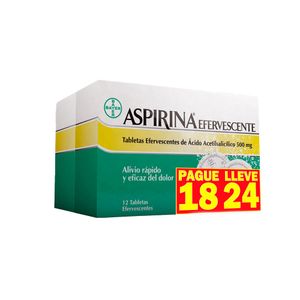 Aspirina efervescente 500mg tab.pg.18 lev.24