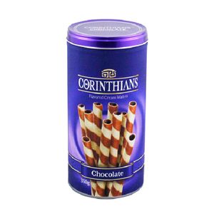 Barquillos corinthians wafer chocolate lata x350g