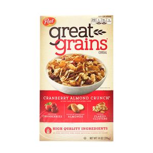 Cereal Post great grains crujiente arándanos y almendras x396g