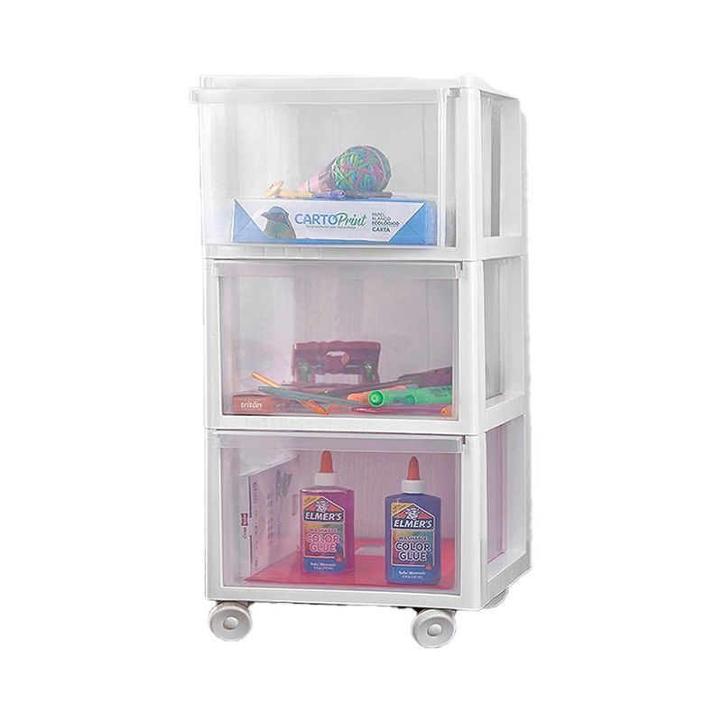 Cajonera x3 ruedas 2632 negro vanyplas Tiendas Jumbo