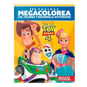 Libro 300 páginas toy story 4 megacolorea 3J Media