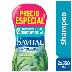 Shampoo savital anticaspa x2undx550mlc-u p.e