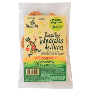 Rosquillas Naturela integral arroz garbanzos x 40 g