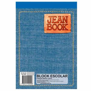 Block jean book carta linea corriente jean book