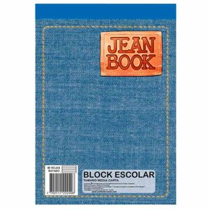Block jean book oficio linea corriente jean book