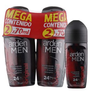Desodorante Arden for men original roll on x2und x70ml c-u + 30ml