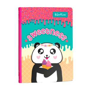 Cuaderno 1 materia cosido 50 Hojas Cuadriculado Panda Land Legis