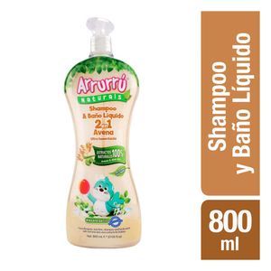 Shampoo arrurru naturals baño liquido avena x800ml