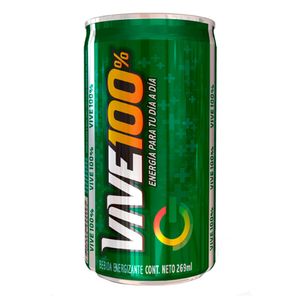 Bebida energizante Vive 100 lata x 269ml